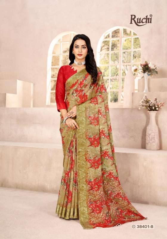 Ruchi red velvet vol-41 saree wholesale clothes india